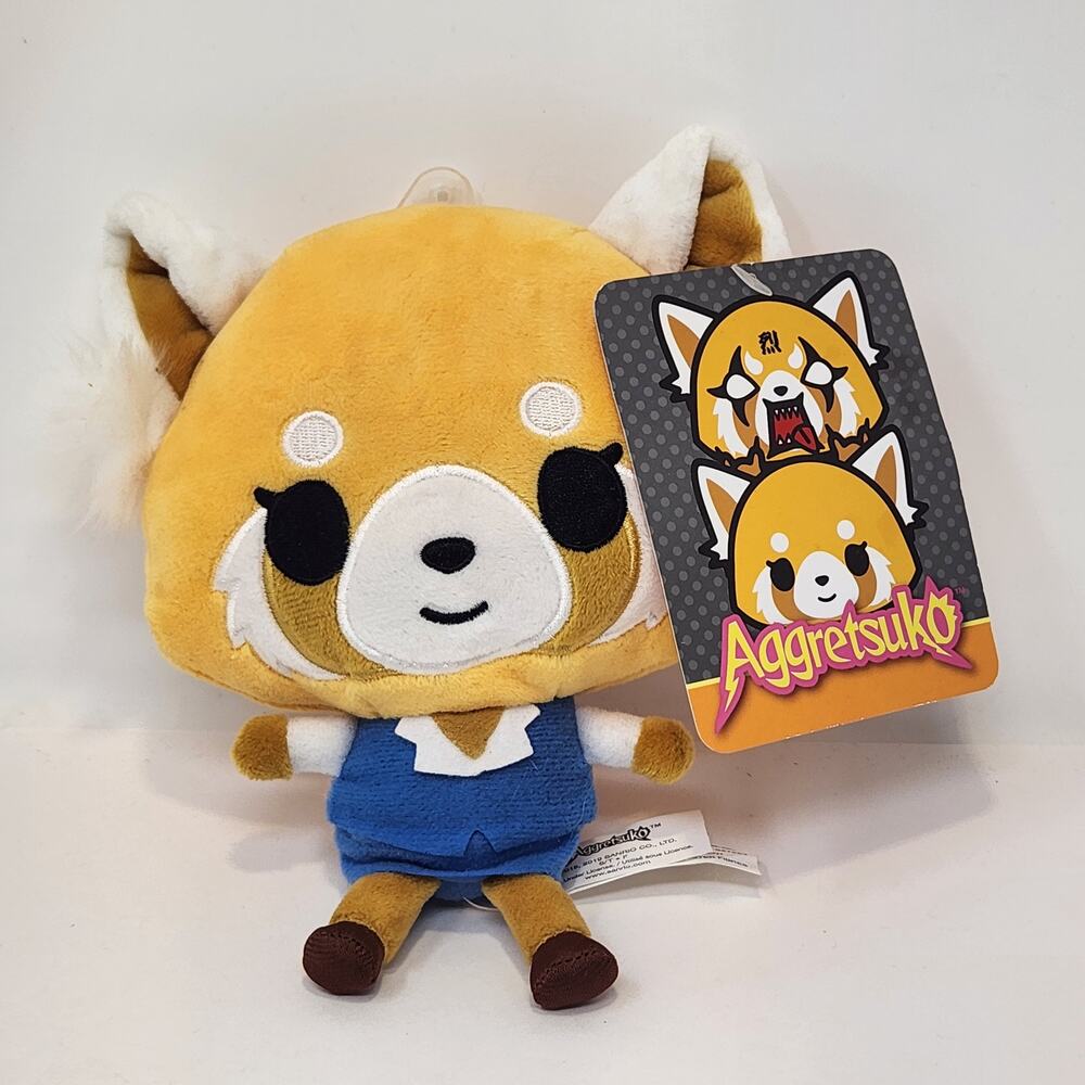 Sanrio Aggretsuko Retsuko 7 inch Plush Soft Toy Stuffed Doll Character New